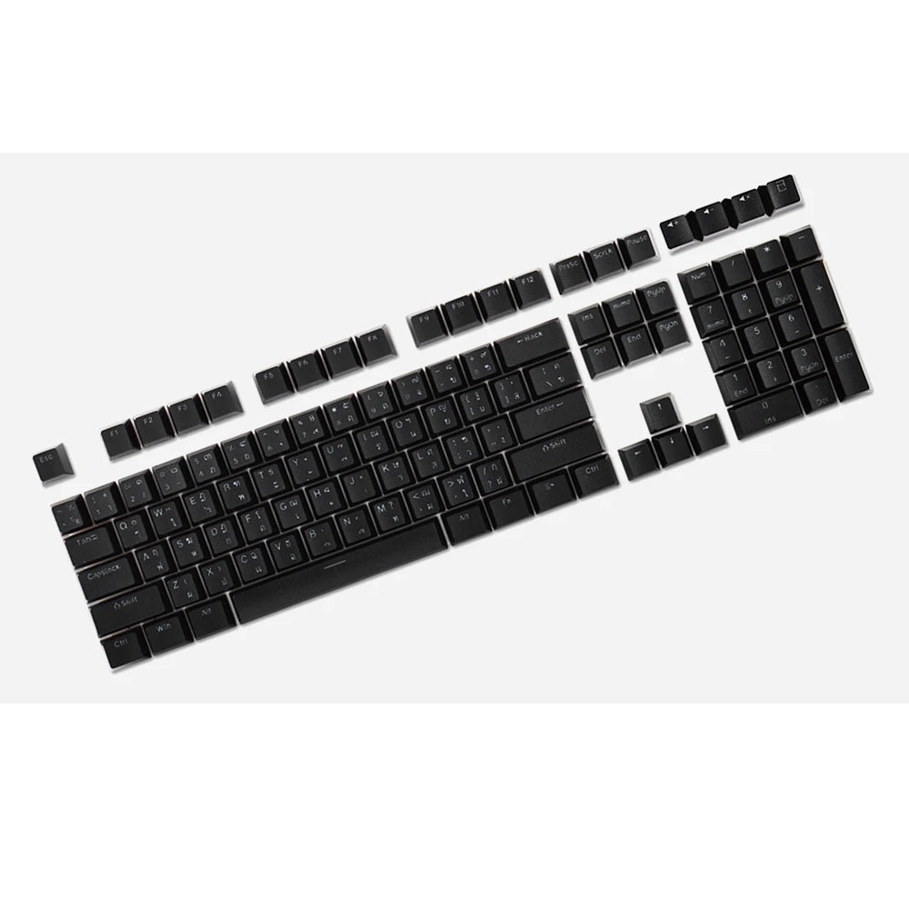 104 Keys Keycaps OEM Highly RGB Backlit Mechanical Keyboard Keycap Spanish Arabic Russian French Korean German Thai  Portuguese