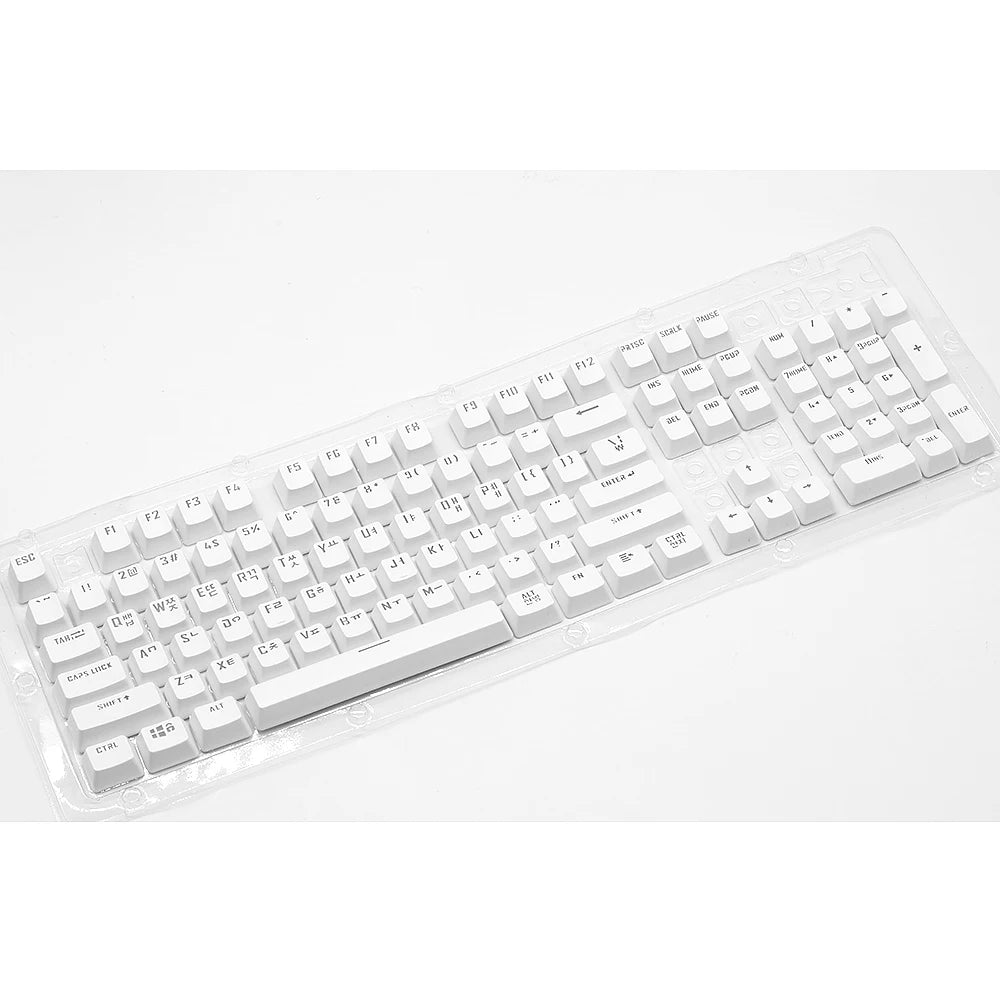 104 Keys Keycaps OEM Highly RGB Backlit Mechanical Keyboard Keycap Spanish Arabic Russian French Korean German Thai  Portuguese