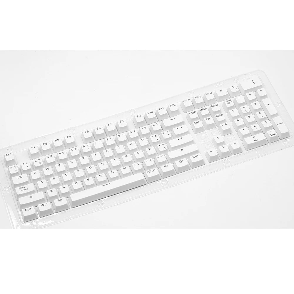 104 Keys Keycaps OEM Highly RGB Backlit Mechanical Keyboard Keycap Spanish Arabic Russian French Korean German Thai  Portuguese