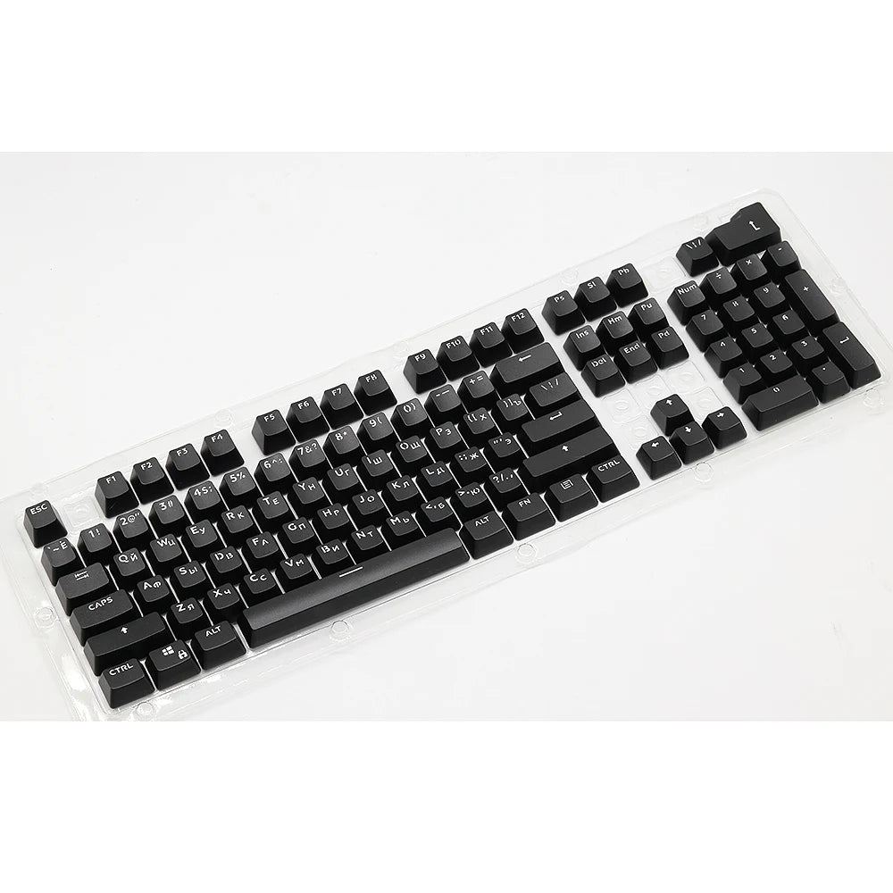 104 Keys Keycaps OEM Highly RGB Backlit Mechanical Keyboard Keycap Spanish Arabic Russian French Korean German Thai  Portuguese