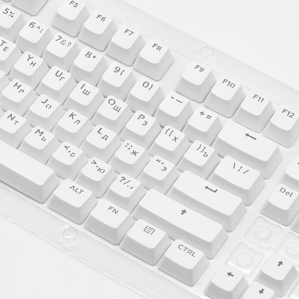 104 Keys Keycaps OEM Highly RGB Backlit Mechanical Keyboard Keycap Spanish Arabic Russian French Korean German Thai  Portuguese