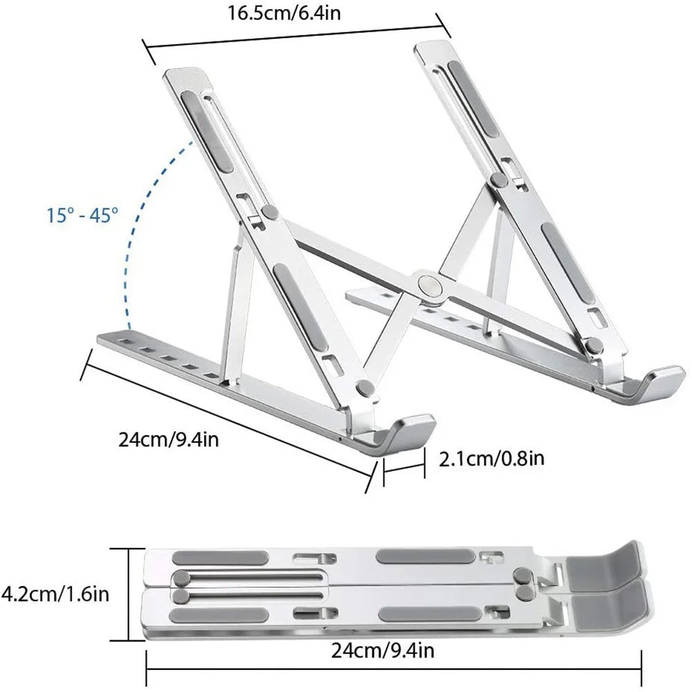Laptop Stand Ergonomic Adjustable Stand AIDS Computer Cooling Performance Efficient Multi-angle Adjustment Tablet Available