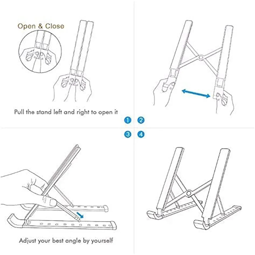 Laptop Stand Ergonomic Adjustable Stand AIDS Computer Cooling Performance Efficient Multi-angle Adjustment Tablet Available
