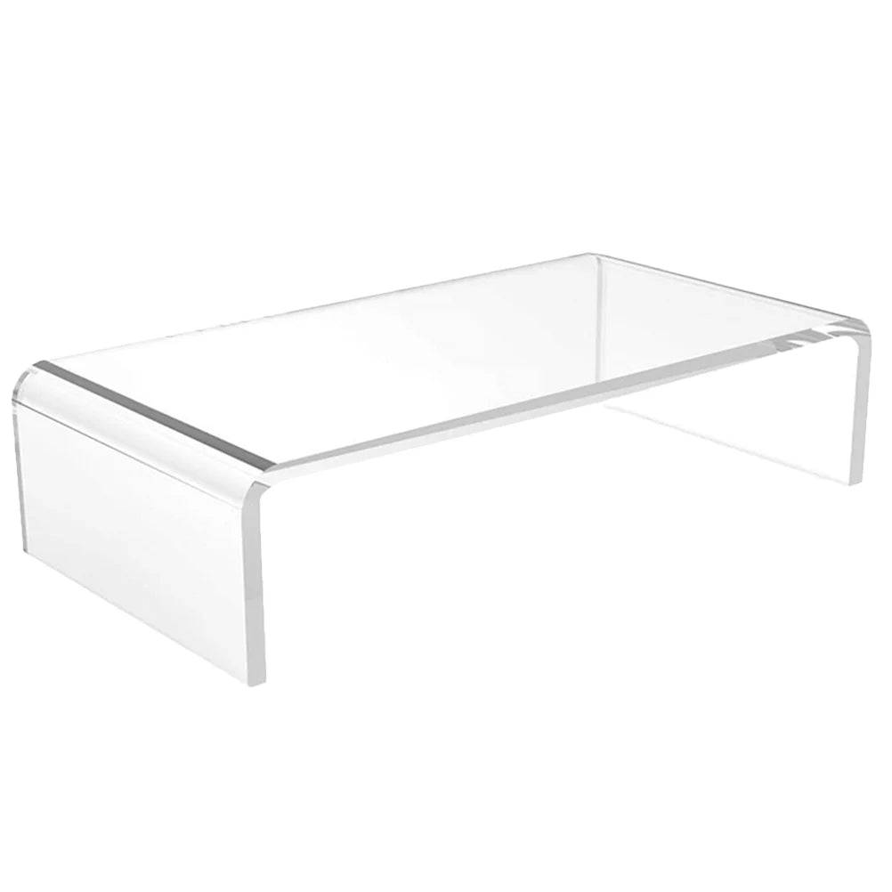 Thickened Transparent Acrylic Monitor Stand Laptop Riser Computer Base Desktop Monitor Riser Clear Computer Holder Computer