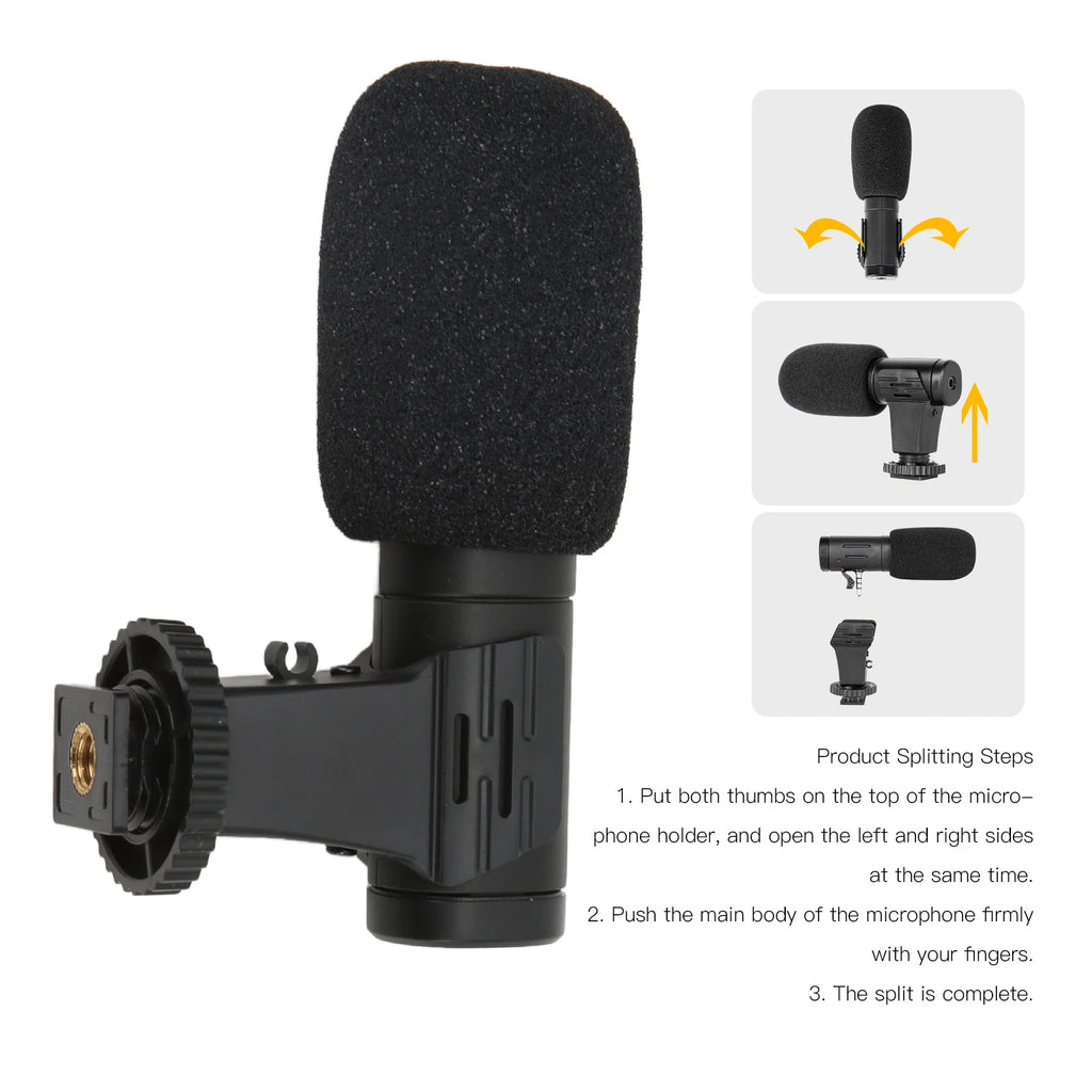 3.5mm Mini Microphone MIC 06 Microphone Mobile Phone Mini Microphone 3.5mm for Live Conference Video Vlog Video Record Mini Mic