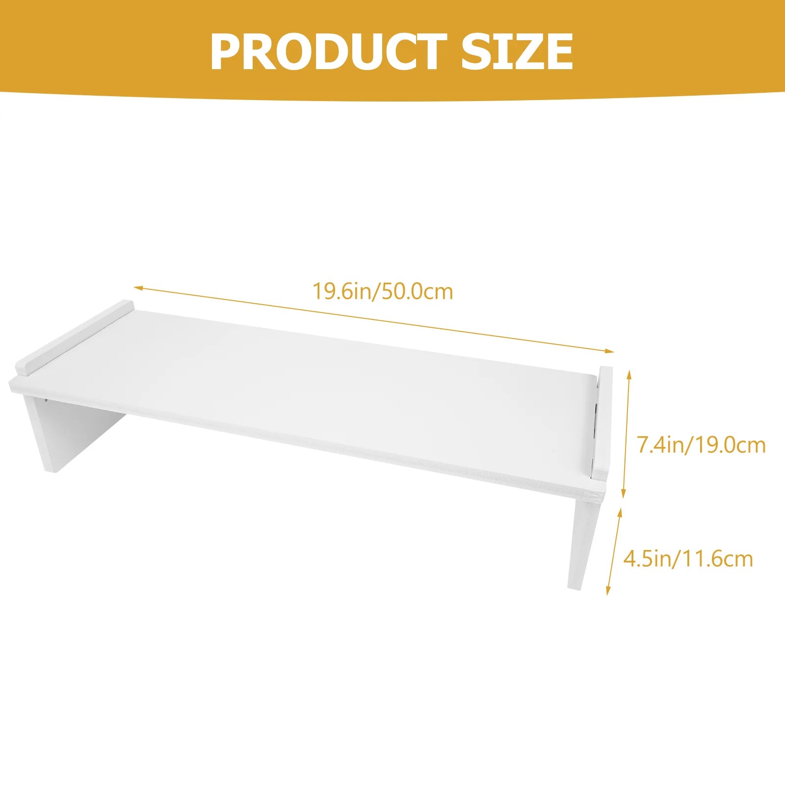 Ergonomic Monitor Stand Computer Screen Riser Heightened Shelf Laptop Holder Wooden Computer Lifting Rack Dorm Room Essentials