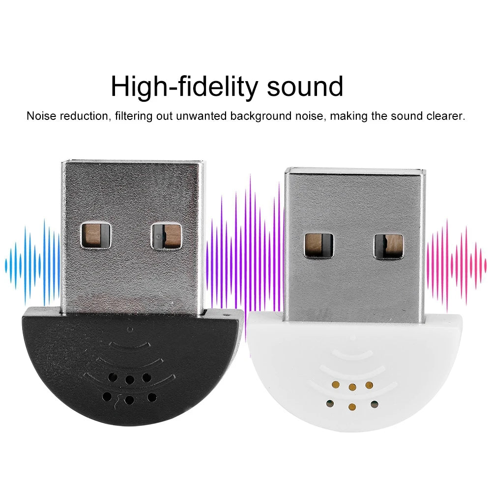 Microphone Mini Microphone Portable USB Mini Studio Speech Microphone Recording Audio MIC Adapter For Computer PC