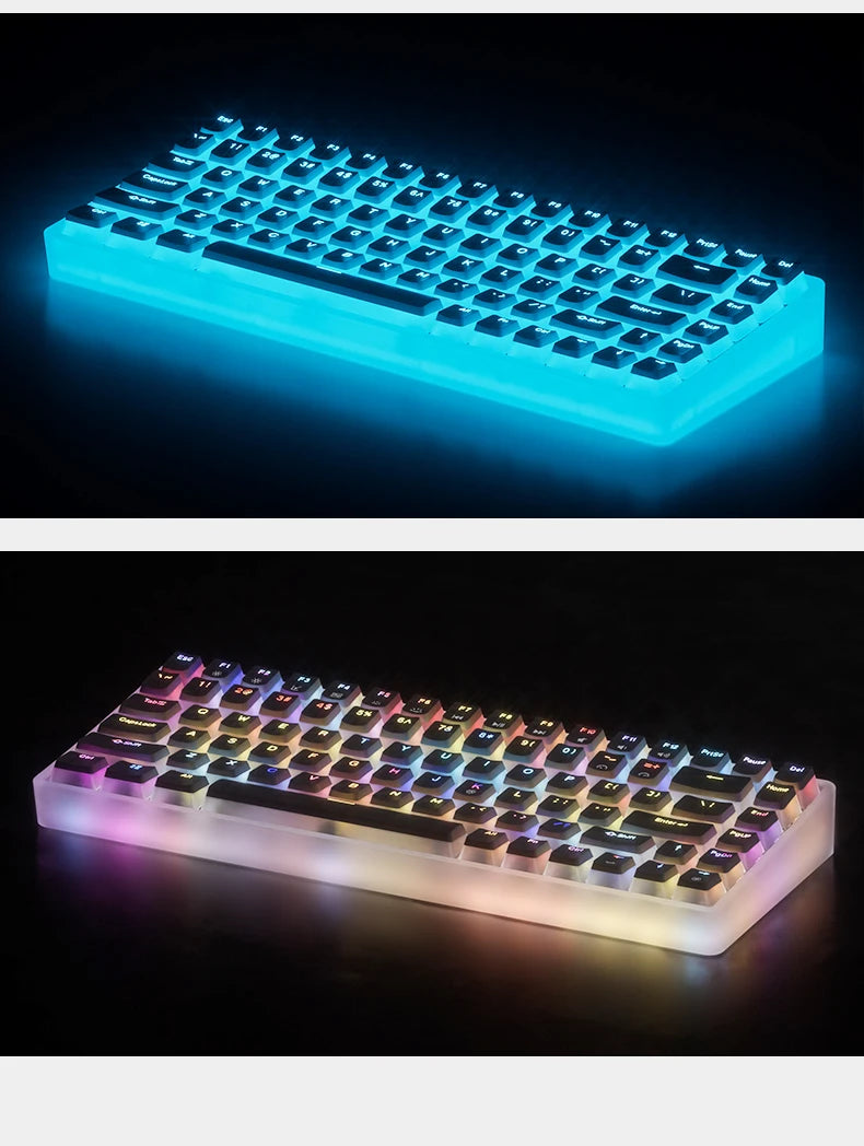 ONIKUMA Professional Gaming Mechanical Keyboard USB Wired Keyboard with RGB Backlit Matte Key Caps 84 Keys Gaming Keyboards Game
