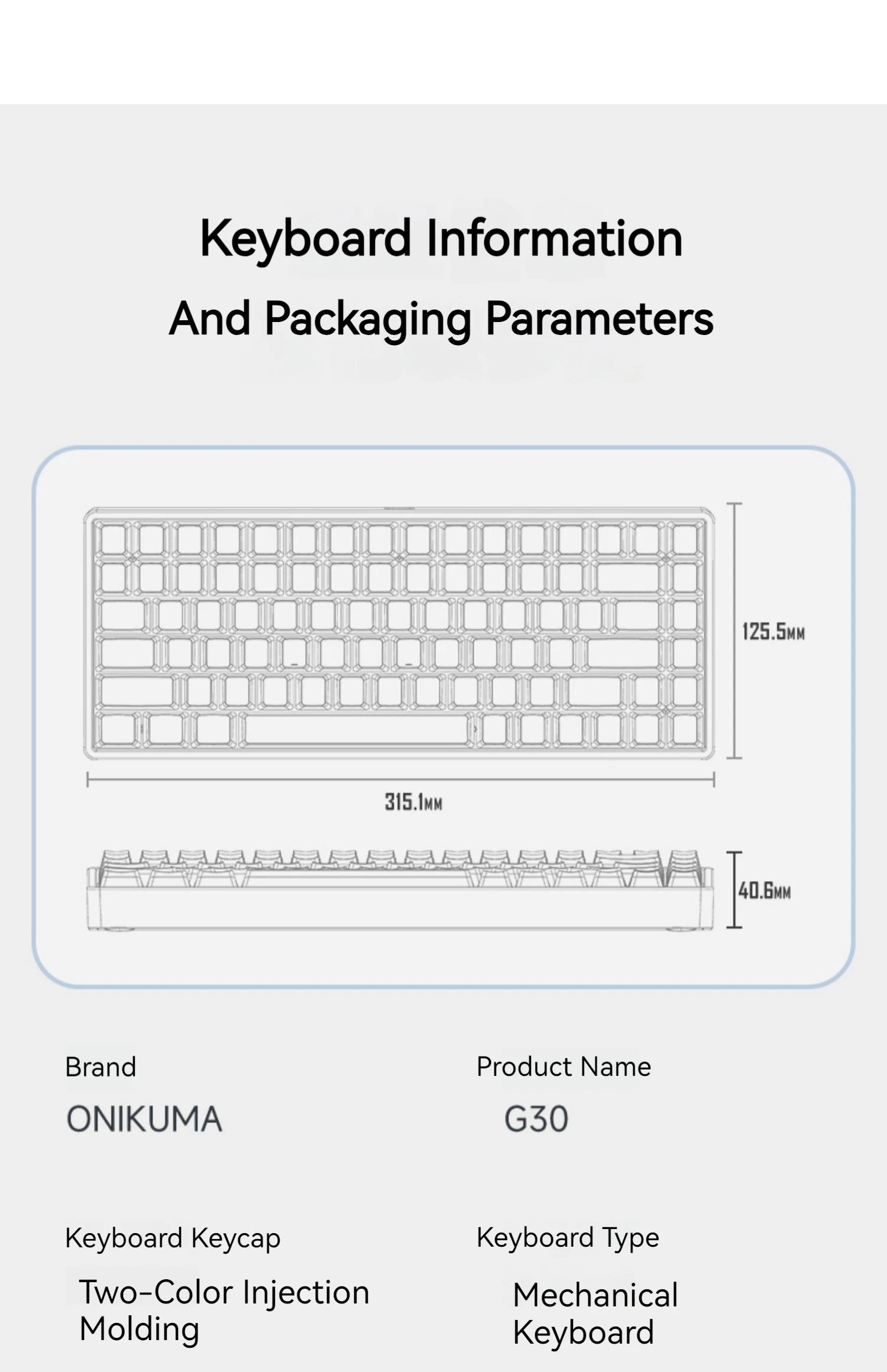 ONIKUMA Professional Gaming Mechanical Keyboard USB Wired Keyboard with RGB Backlit Matte Key Caps 84 Keys Gaming Keyboards Game