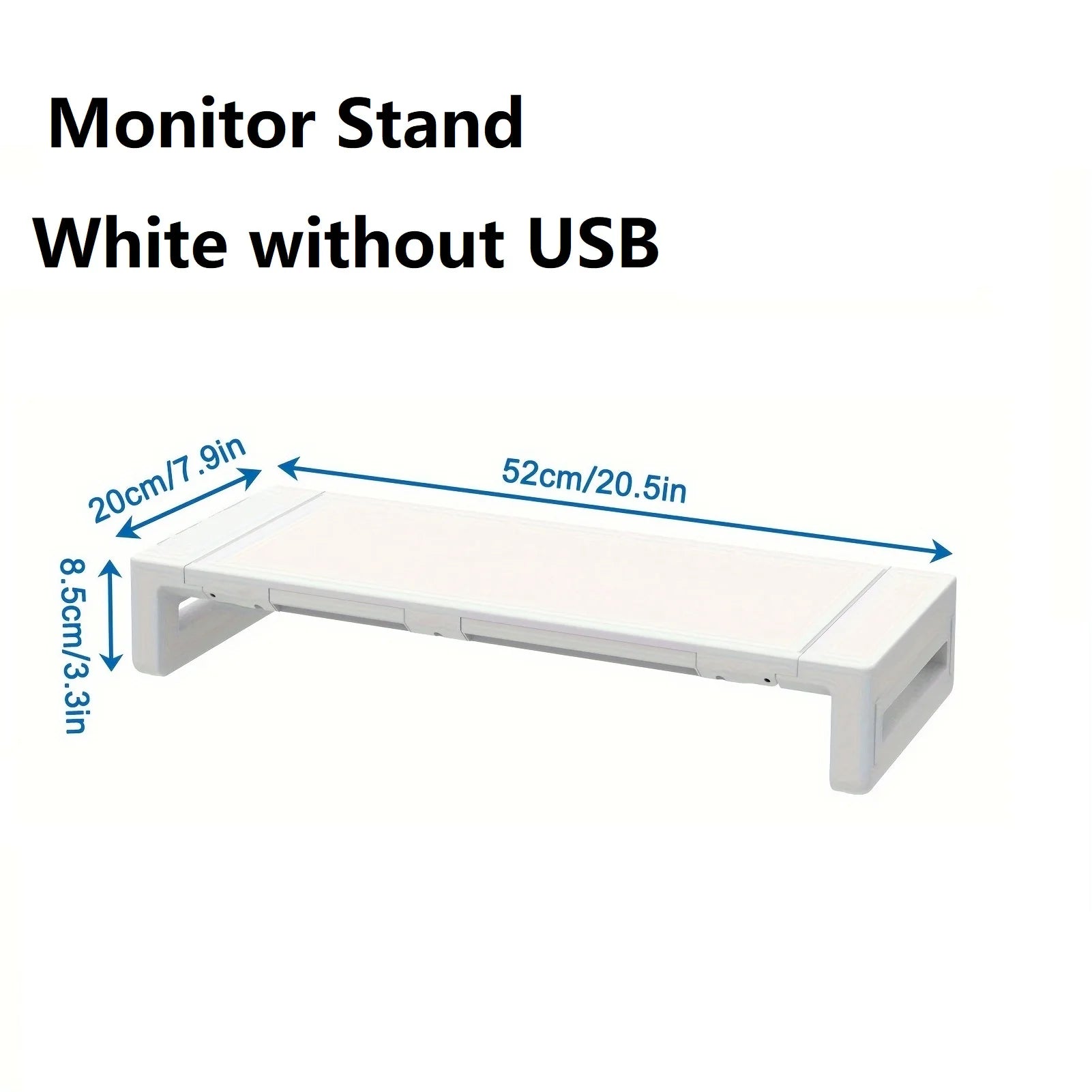 Monitor Stand Riser, With Foldable, Height Adjustable Computer Stand, Desk Shelf Riser with Storage Drawer &Tablet Phone