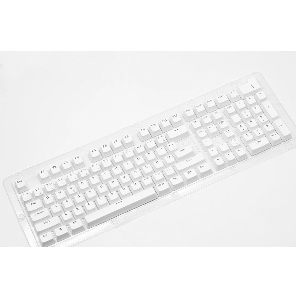 104 Keys Keycaps OEM Highly RGB Backlit Mechanical Keyboard Keycap Spanish Arabic Russian French Korean German Thai  Portuguese