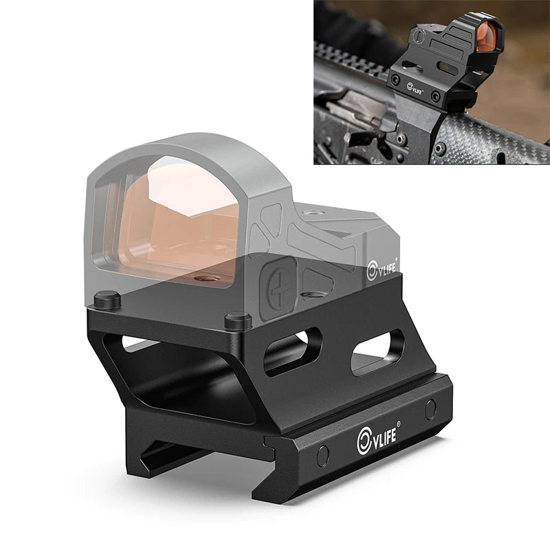 CVLIFE Red Dot Riser Mount Reflex Sight Optic Risers Plate for Picatinny Rail 21mm Absolute Co-witness