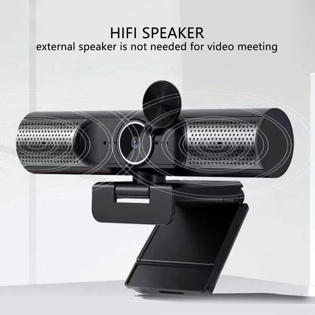 4K Web Cam USB Webcam 2K 1080P 30fps Auto Focusing HiFi Speaker Noise Reduction Mic PC Camera for Desktop Laptop Video Chat