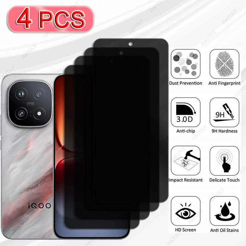 Anti-spy Glass For vivo iQOO 15 Glass Privacy Screen Protector For vivo iQOO 15 5G Front Film Camera Lens Protector For iQOO 15