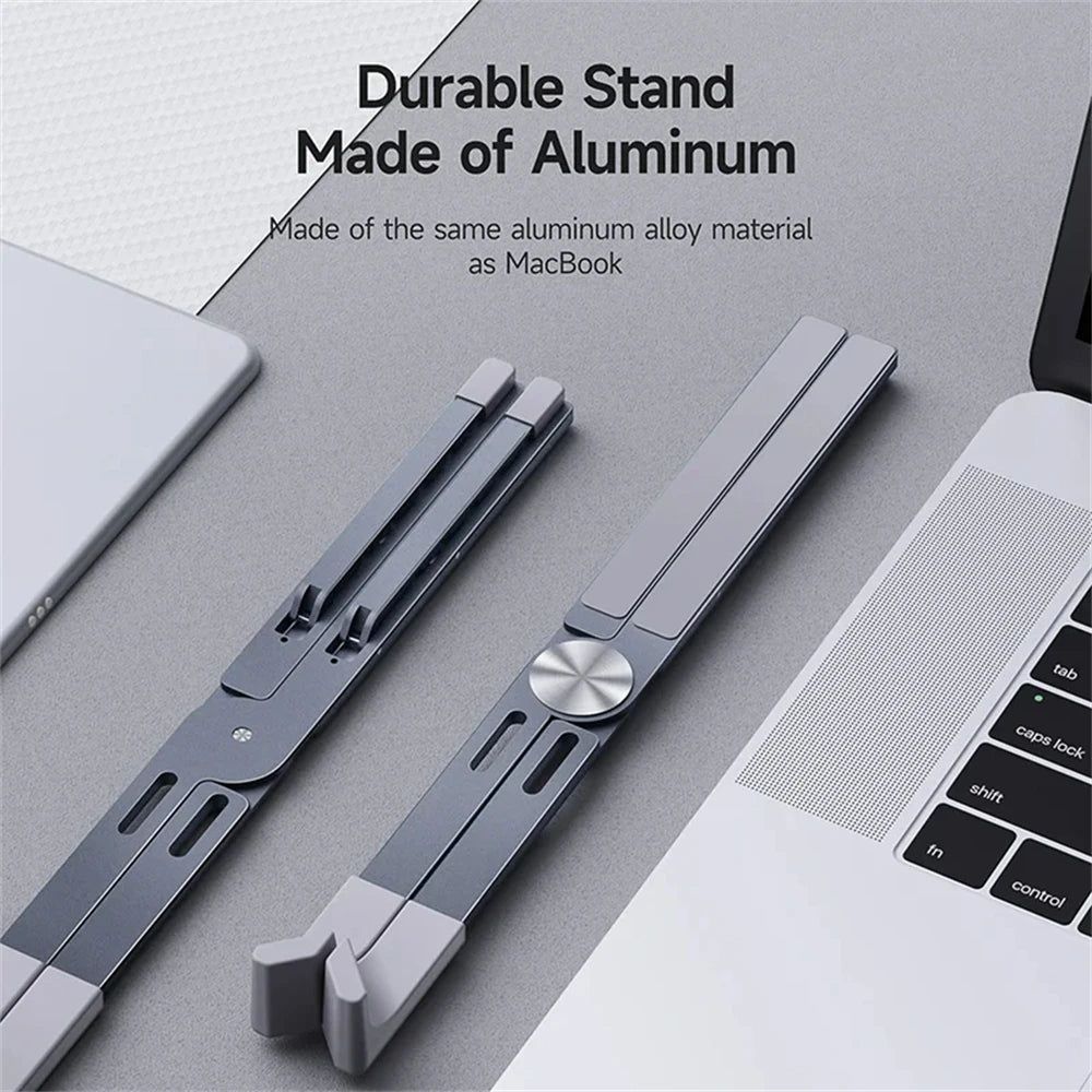 Vothoon Portable Laptop Stand for MacBook Pro Air Aluminum Foldable Notebook Laptop Base Macbook Holder Adjustable Tablet Stand