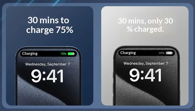 120W super fast charging power bank 20000 mAh large capacity two-way fast charging digital display power bank Lithium Battery