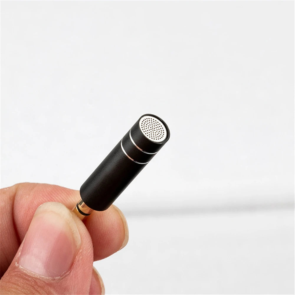 3.5mm Mini Microphone Jack Portable Aux 4 Pole/ 3 Pole Karaoke Mic for Recorder Mobile Phone Smart Phone Computer Laptop