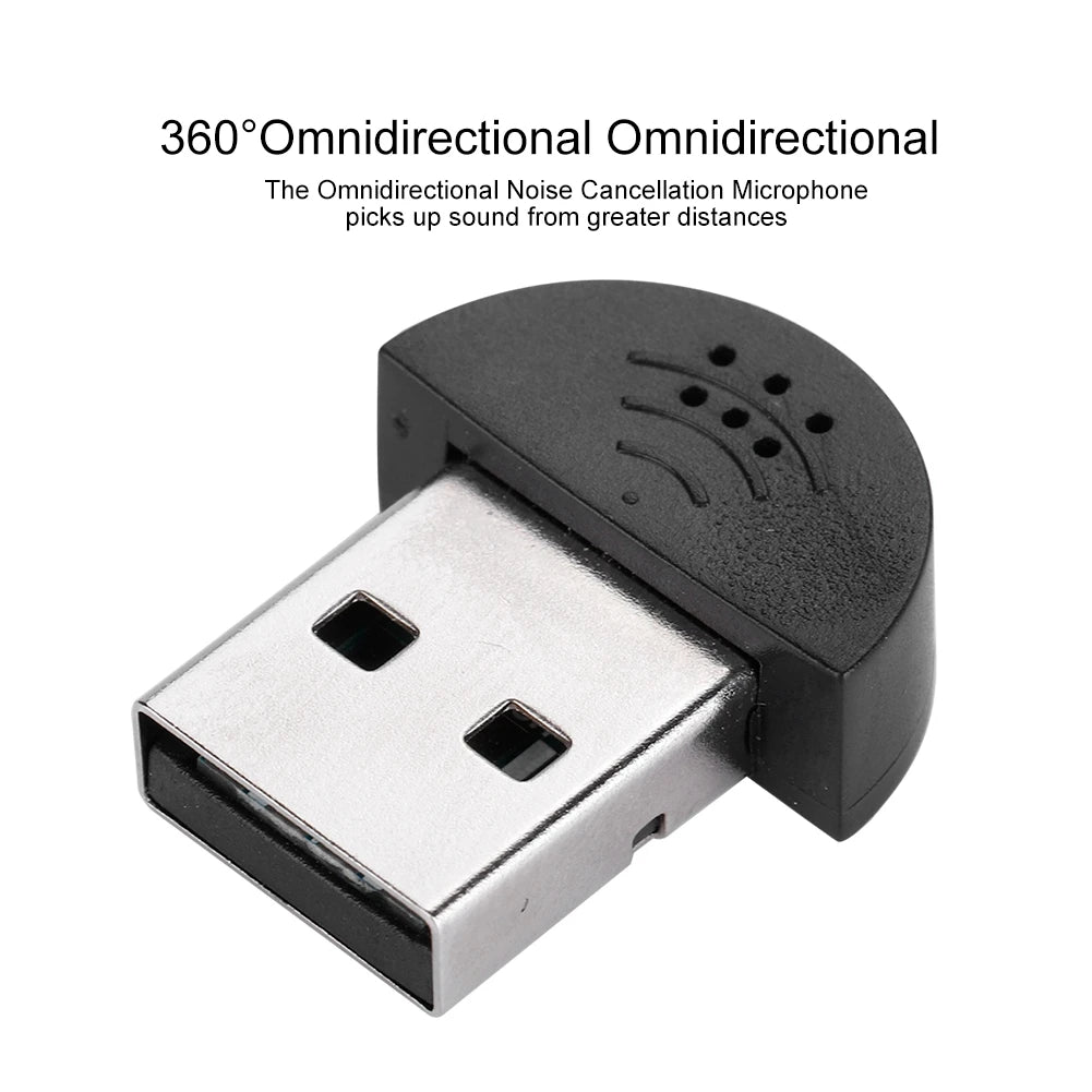 Microphone Mini Microphone Portable USB Mini Studio Speech Microphone Recording Audio MIC Adapter For Computer PC