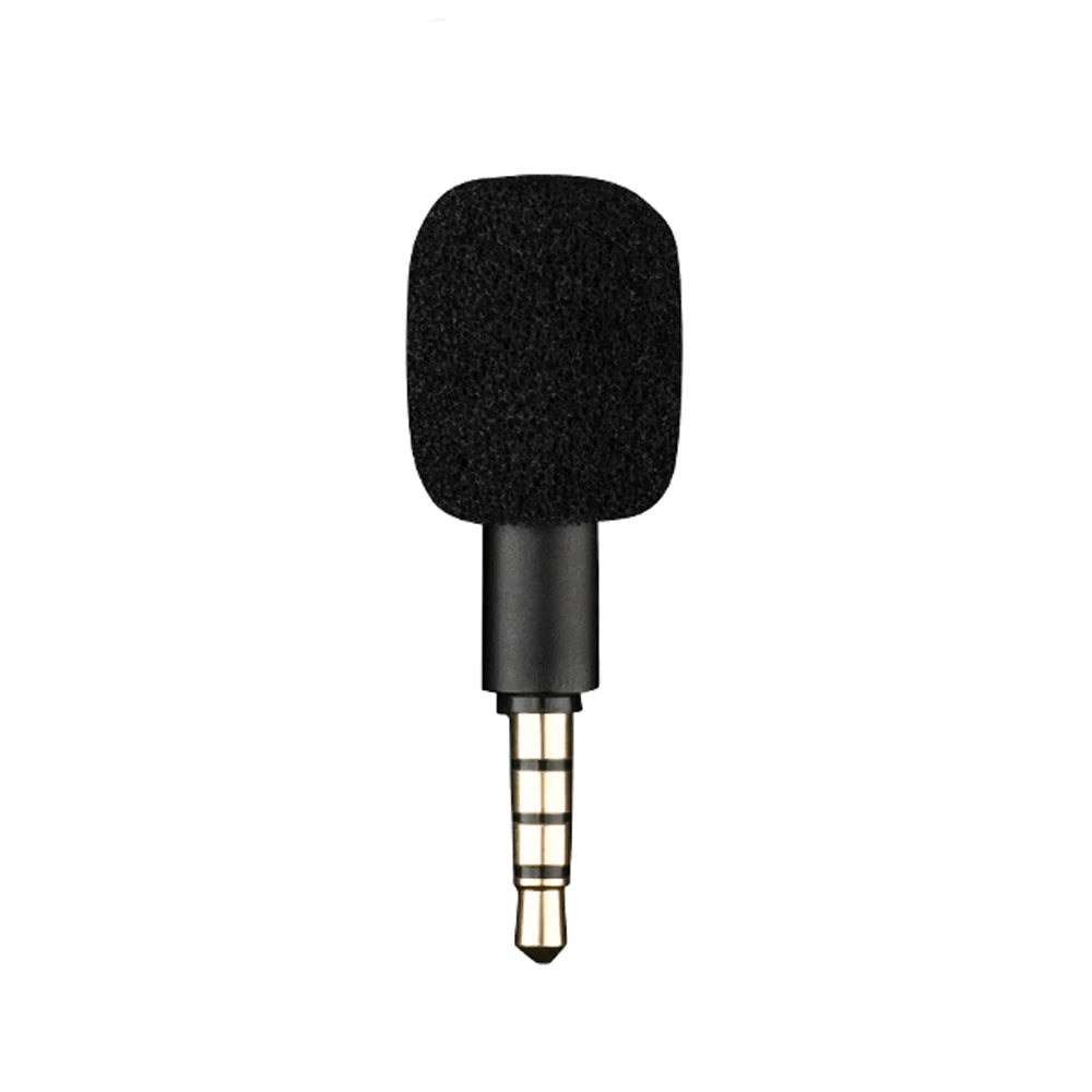3.5mm Mini Microphone Jack Portable Aux 4 Pole/ 3 Pole Karaoke Mic for Recorder Mobile Phone Smart Phone Computer Laptop