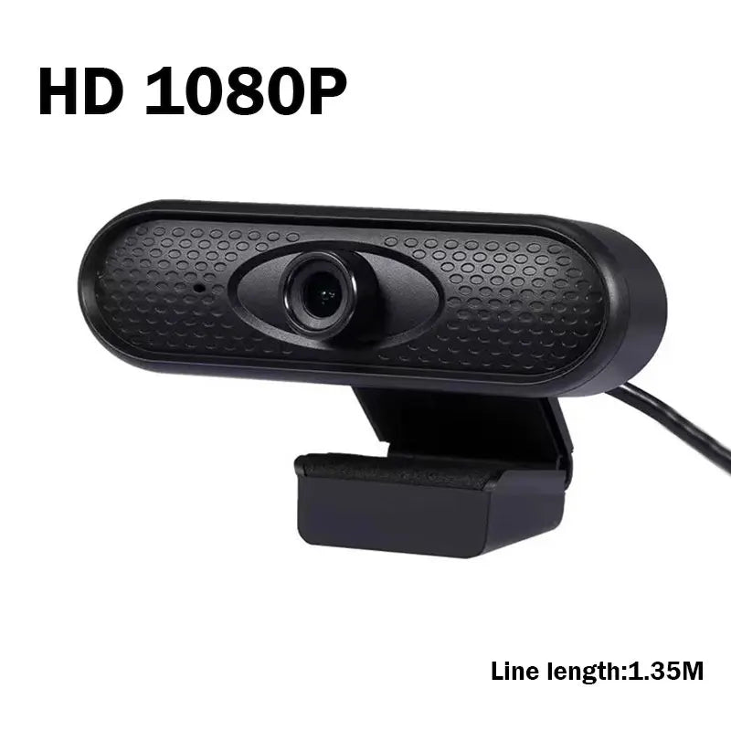 USB Webcam 1080P HD Mini Webcam for Laptop Computer Web Camera Built-in Microphones for Living/ Video Call/ Conference
