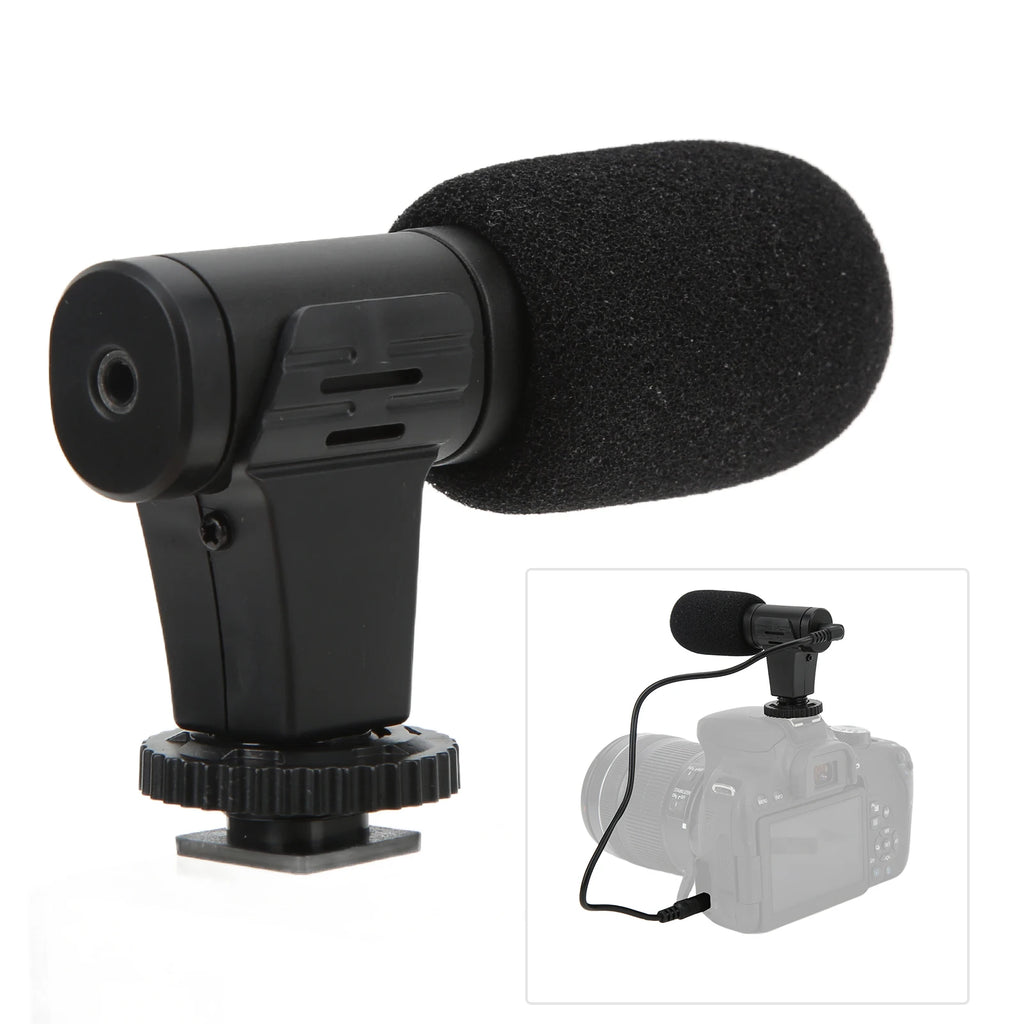 3.5mm Mini Microphone MIC 06 Microphone Mobile Phone Mini Microphone 3.5mm for Live Conference Video Vlog Video Record Mini Mic