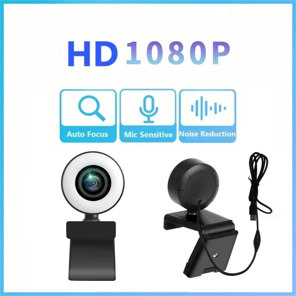 4K 2K 1080P Webcam Light Control Full HD 8MP Webcam PC Laptop Auto Focus Live Streaming Flexible with Microphone Live Broadcast