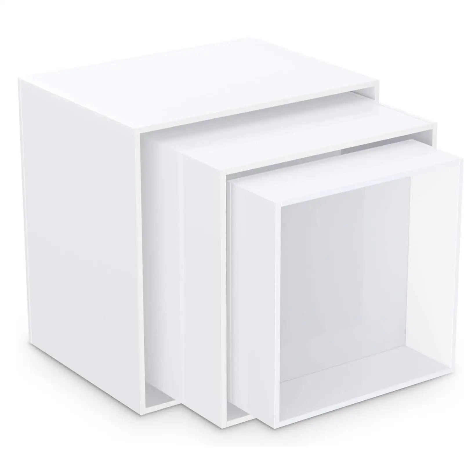 6x Acrylic Risers Display Stands with Hollow bottoms Buffer Risers for Food Collectibles Catering Jewelry Art Photography