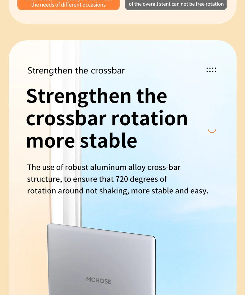 Laptop Stand 360° Rotatable Notebook Holder Liftable Desk Riser Stand Aluminum Alloy Stand Compatible With 9.7-17.3 Inch Laptops