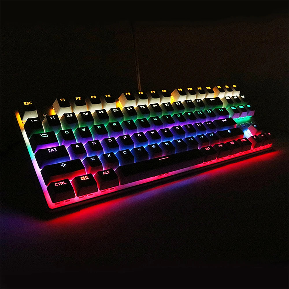 104 Keys Keycaps OEM Highly RGB Backlit Mechanical Keyboard Keycap Spanish Arabic Russian French Korean German Thai  Portuguese