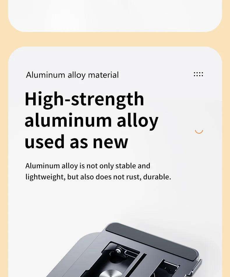 Laptop Stand 360° Rotatable Notebook Holder Liftable Desk Riser Stand Aluminum Alloy Stand Compatible With 9.7-17.3 Inch Laptops