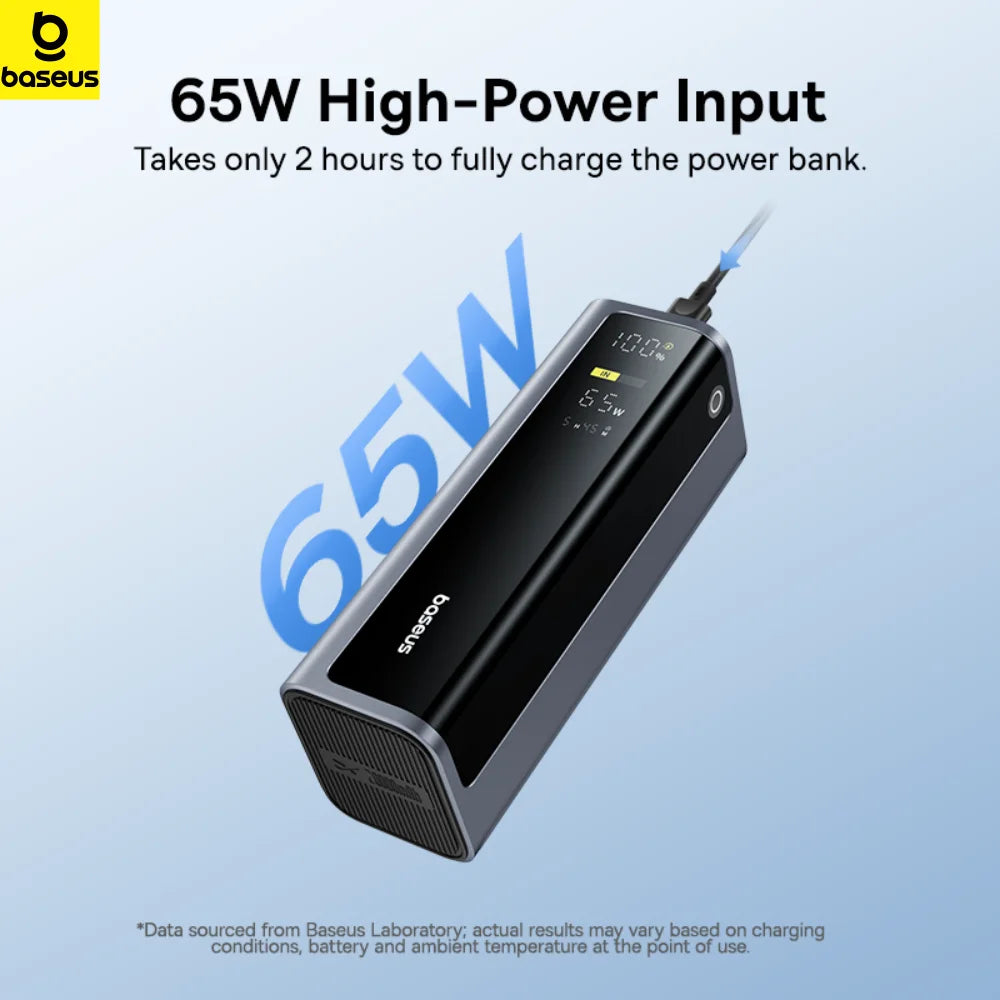 Baseus Power Bank 145W 20800mAh PD 100W Fast Charging  with Smart Digital Display Portable External PowerBank for Laptop Phone