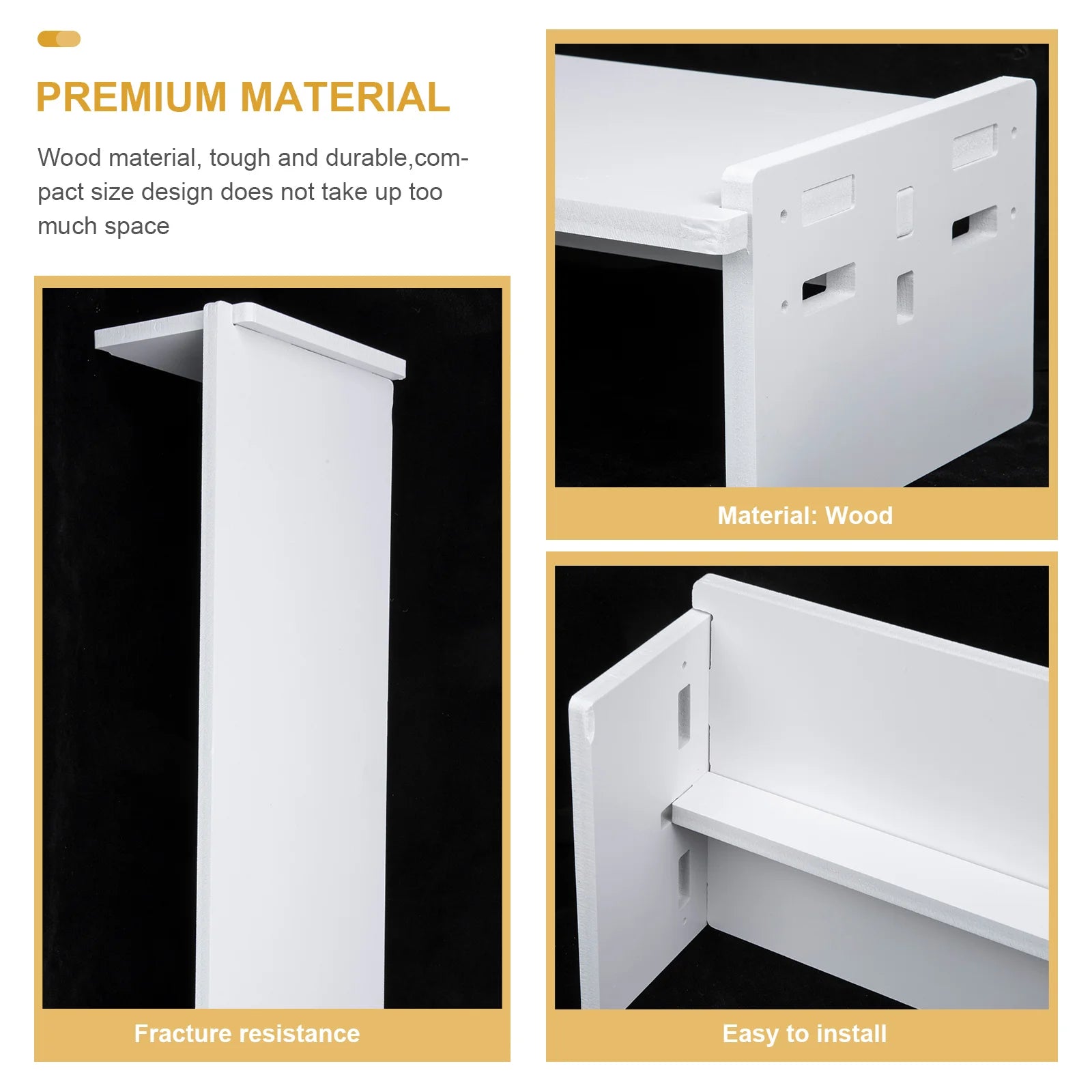 Computer Heightened Shelf Monitor Riser Compact Stand Storage Screen Heightening Laptop Wooden Lifting Rack