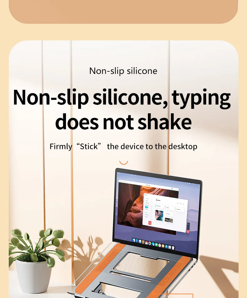 Laptop Stand 360° Rotatable Notebook Holder Liftable Desk Riser Stand Aluminum Alloy Stand Compatible With 9.7-17.3 Inch Laptops