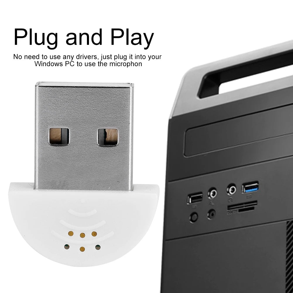 Microphone Mini Microphone Portable USB Mini Studio Speech Microphone Recording Audio MIC Adapter For Computer PC