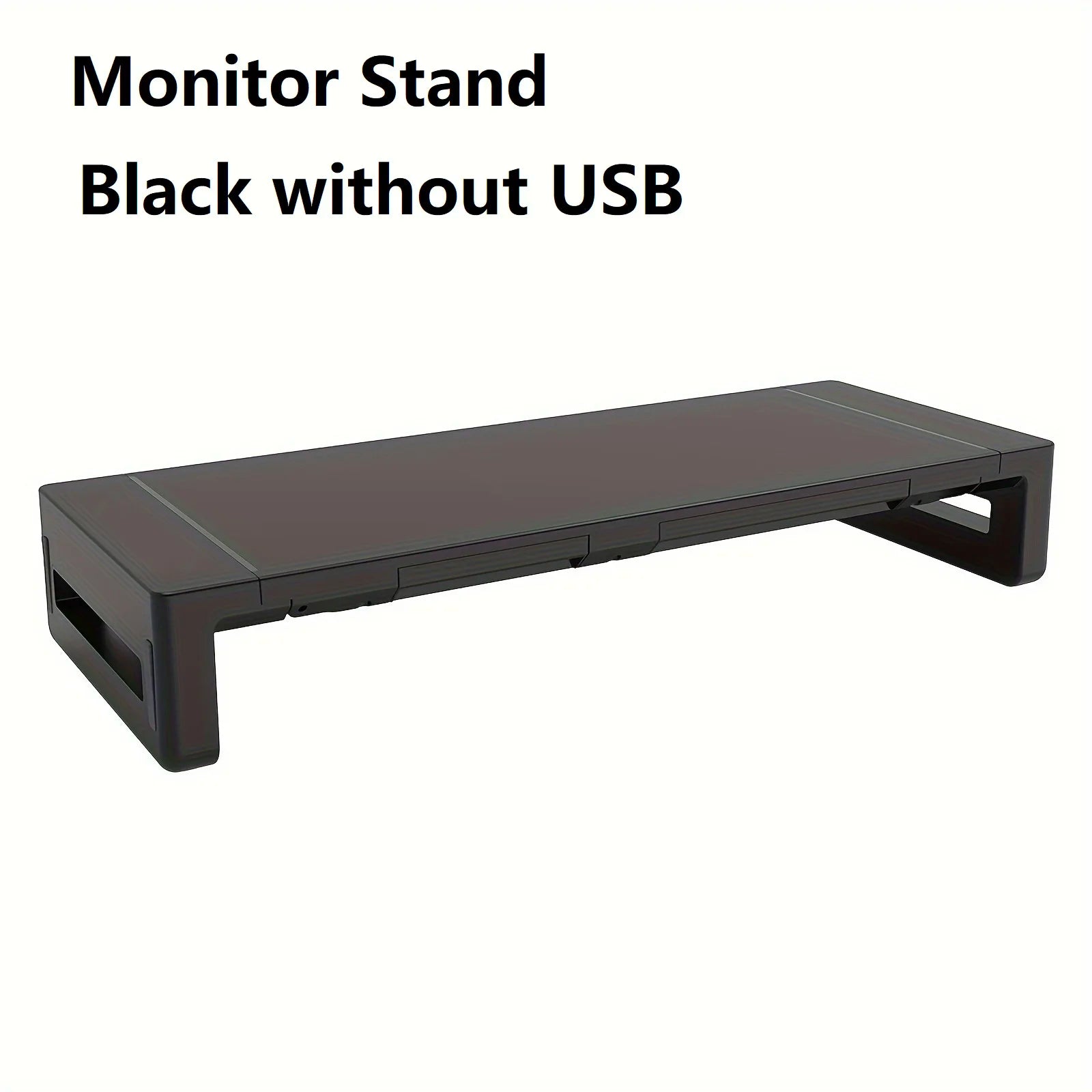 Monitor Stand Riser, With Foldable, Height Adjustable Computer Stand, Desk Shelf Riser with Storage Drawer &Tablet Phone