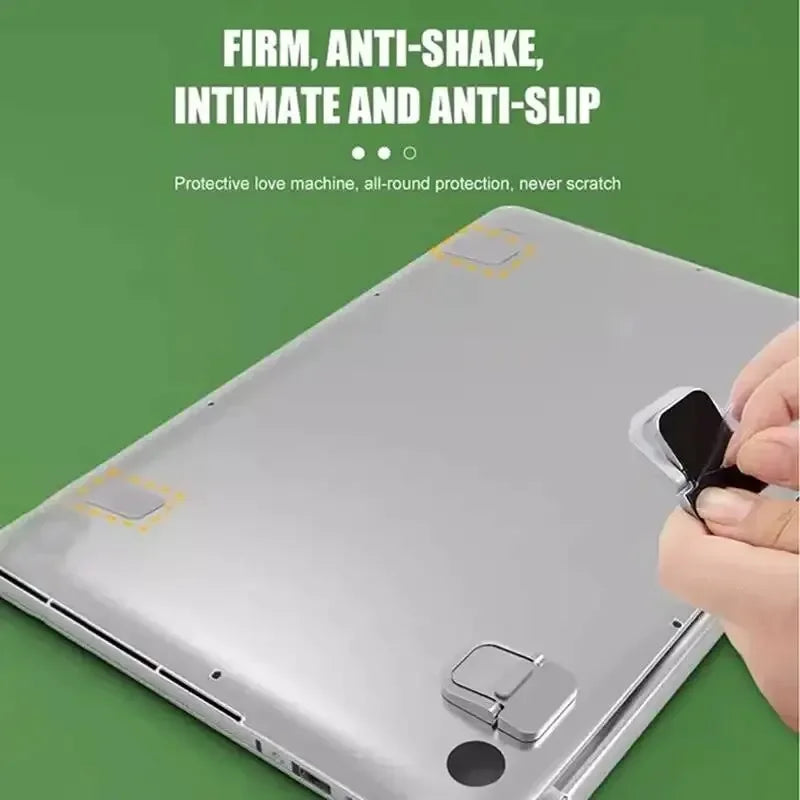 2pcs/Set Laptop Stand for Computer Keyboard Stand Riser Aluminum Mini Portable Laptop Stands for Macbook / Notebook /Lenovo/Dell