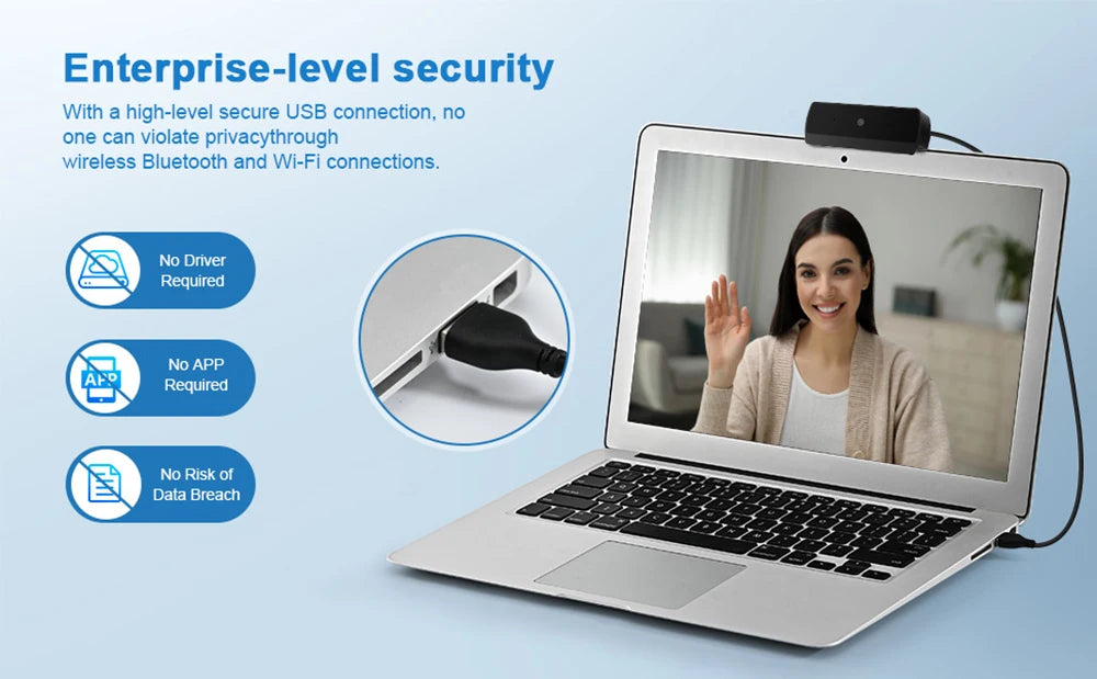 HD 1080P Web Camera with Microphone Autofocus USB Webcam PC Laptop Camera for Live Stream/Video Calling/Conference Plug and Play