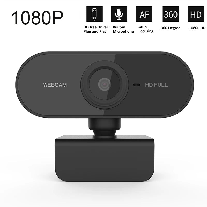 Webcam Mini 4K USB Computer 2K Webcam  Full HD 1080P Web  For Work With Microphone Tripod For PC Laptops Live Streaming Camera