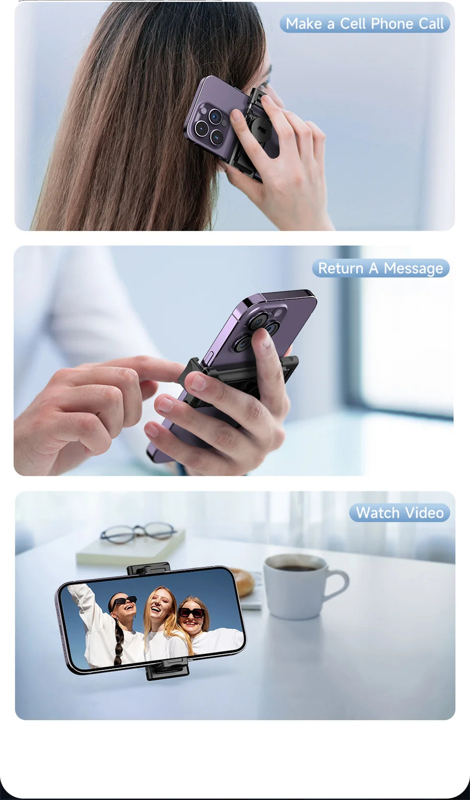 Selfieshow P03 Gimbal Stabilizer 360 Rotation Follow Focus Auto Face Tracking Tripod Desktop Cell Phone Holder for Live/Photo