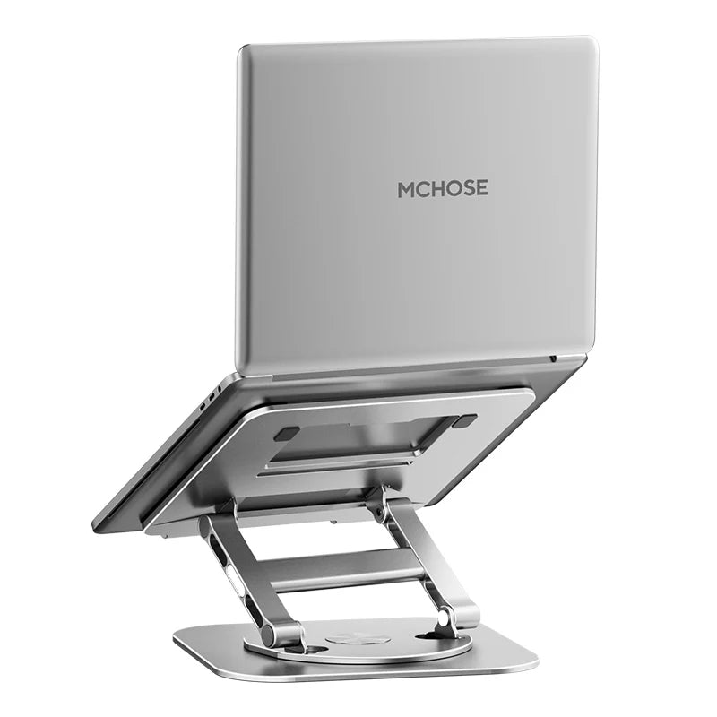 Laptop Stand 360° Rotatable Notebook Holder Liftable Desk Riser Stand Aluminum Alloy Stand Compatible With 9.7-17.3 Inch Laptops
