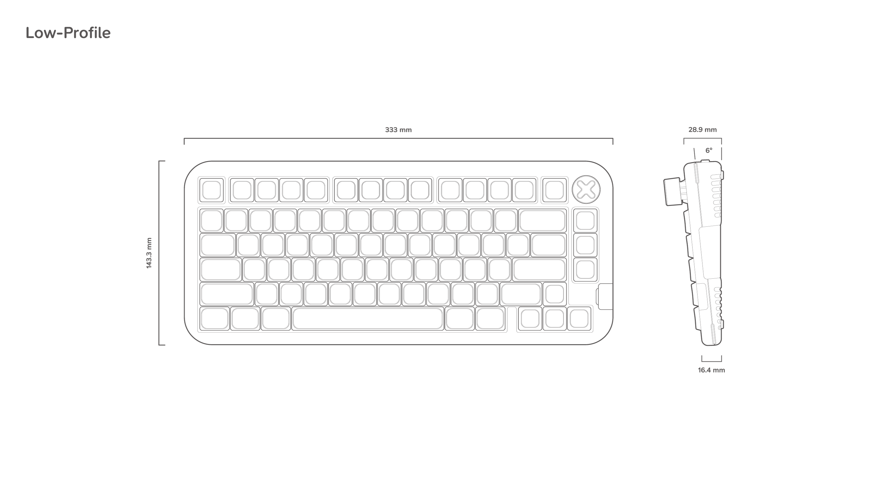 NuPhy Kick75 Hybrid-Profile Custom Mechanical Keyboard （QMK & VIA Firmware）