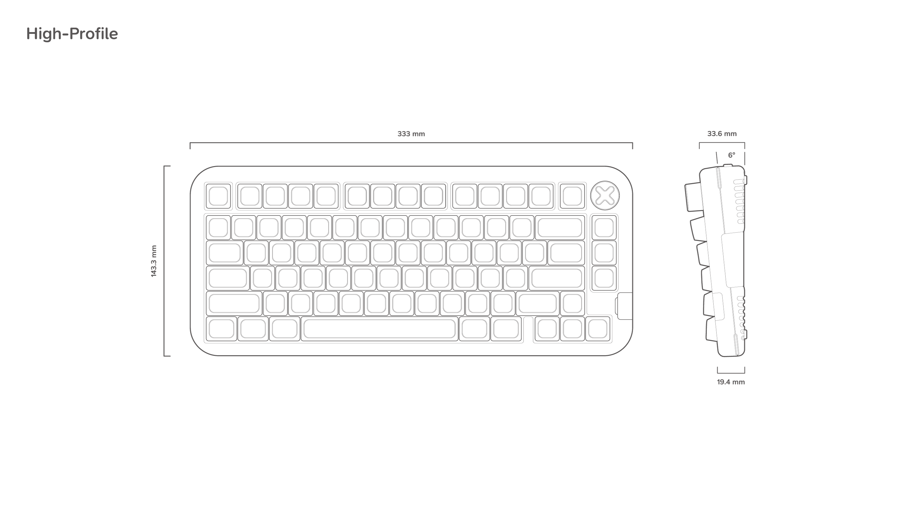NuPhy Kick75 Hybrid-Profile Custom Mechanical Keyboard （QMK & VIA Firmware）